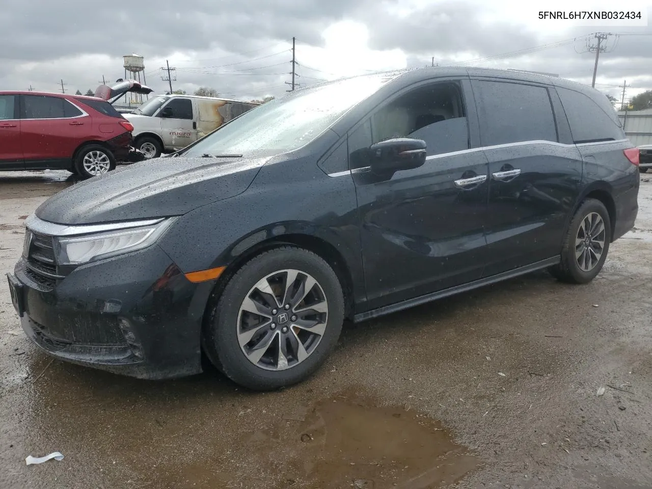 2022 Honda Odyssey Exl VIN: 5FNRL6H7XNB032434 Lot: 76049024