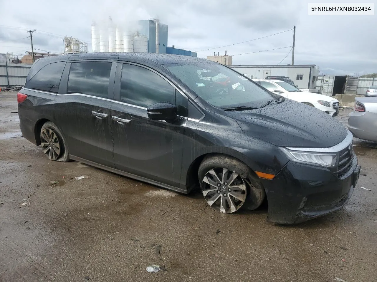 2022 Honda Odyssey Exl VIN: 5FNRL6H7XNB032434 Lot: 76049024