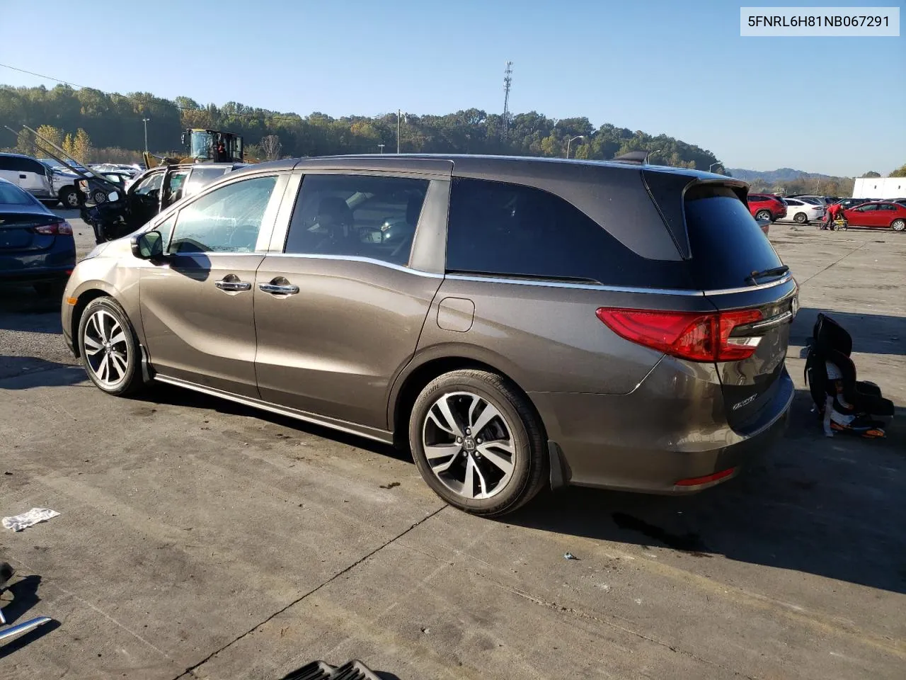 2022 Honda Odyssey Touring VIN: 5FNRL6H81NB067291 Lot: 76076874