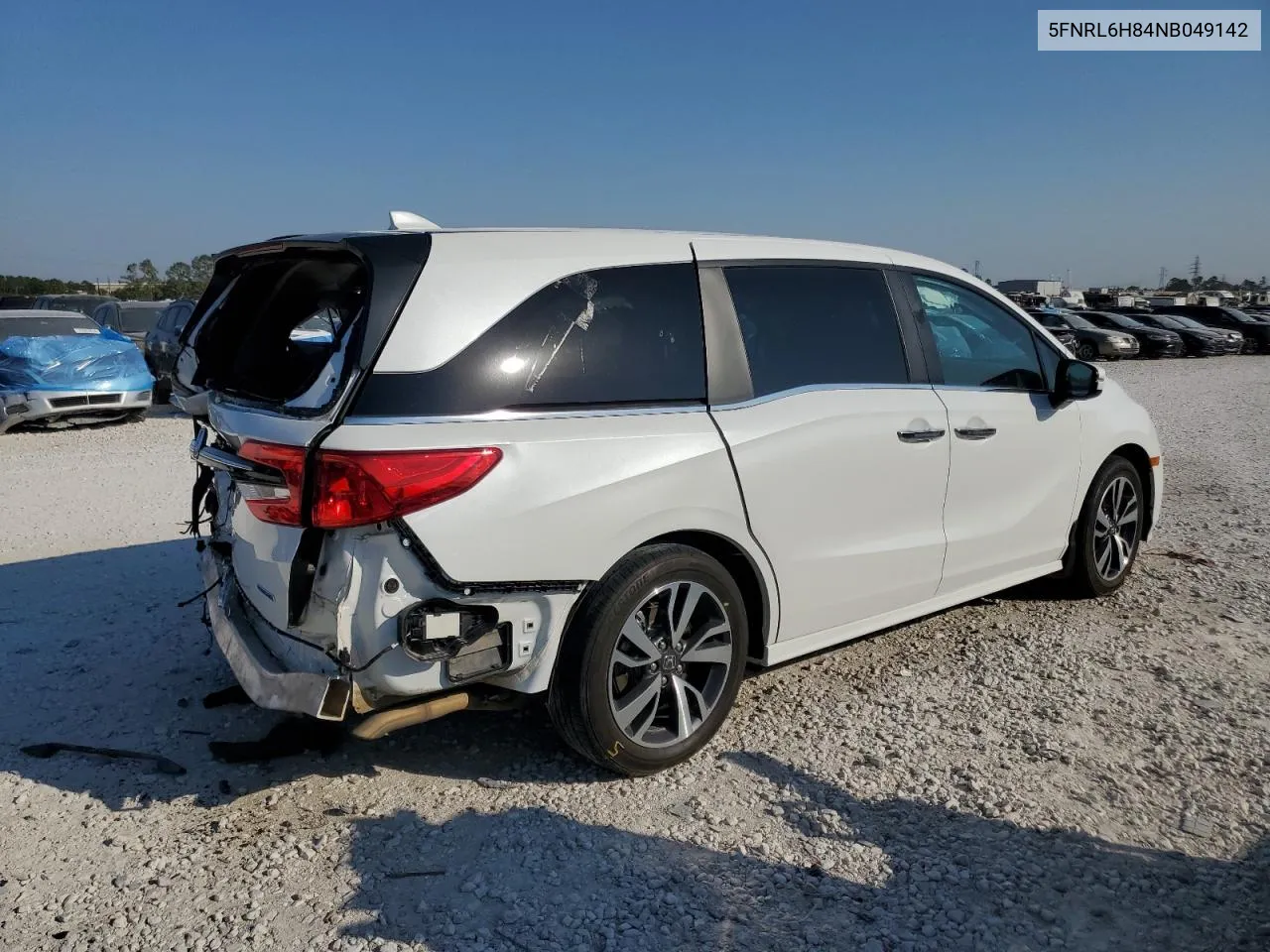 2022 Honda Odyssey Touring VIN: 5FNRL6H84NB049142 Lot: 76105074