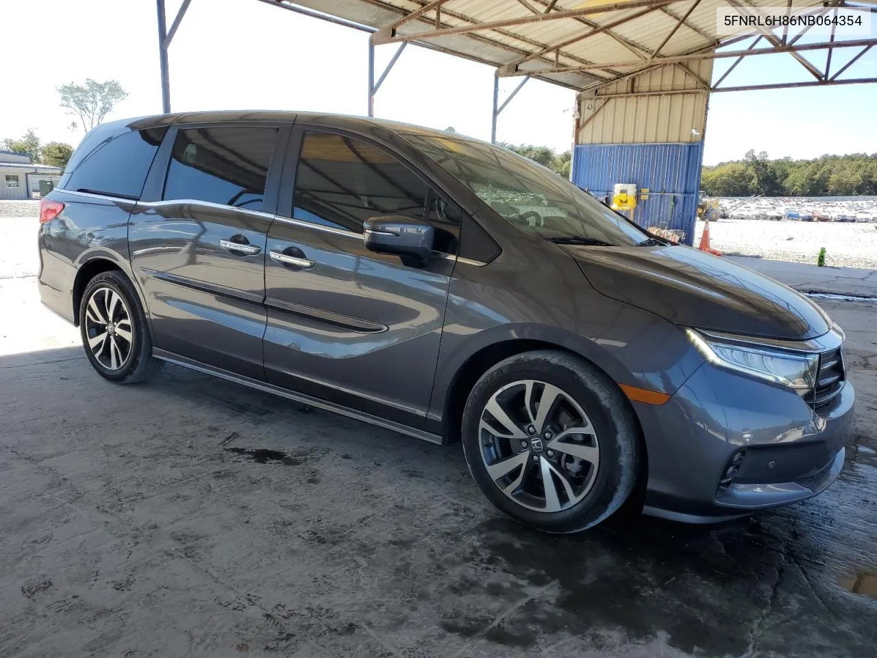 2022 Honda Odyssey Touring VIN: 5FNRL6H86NB064354 Lot: 76155744