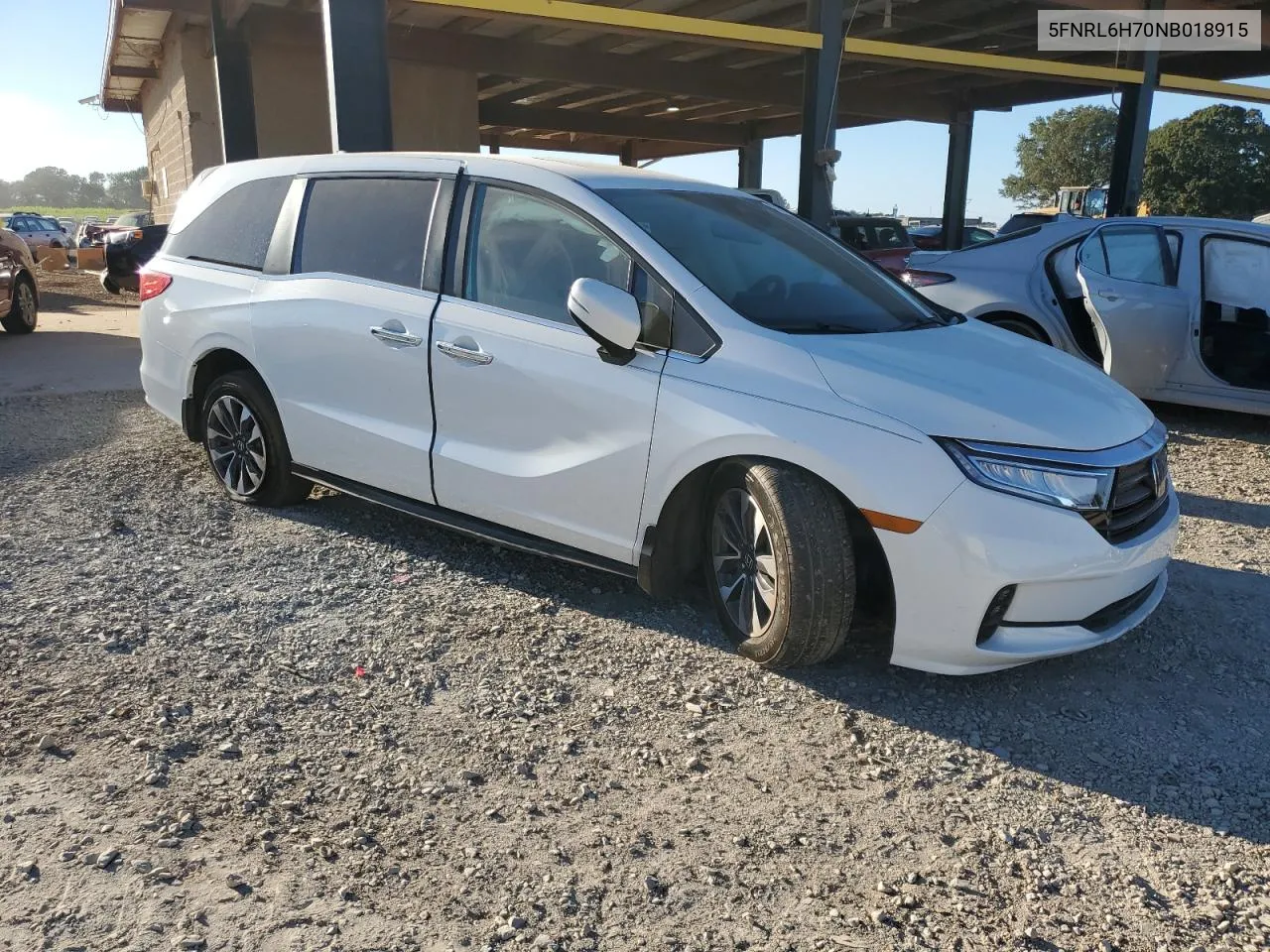 2022 Honda Odyssey Exl VIN: 5FNRL6H70NB018915 Lot: 76746814