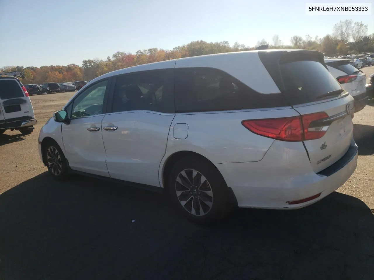 2022 Honda Odyssey Exl VIN: 5FNRL6H7XNB053333 Lot: 76760294