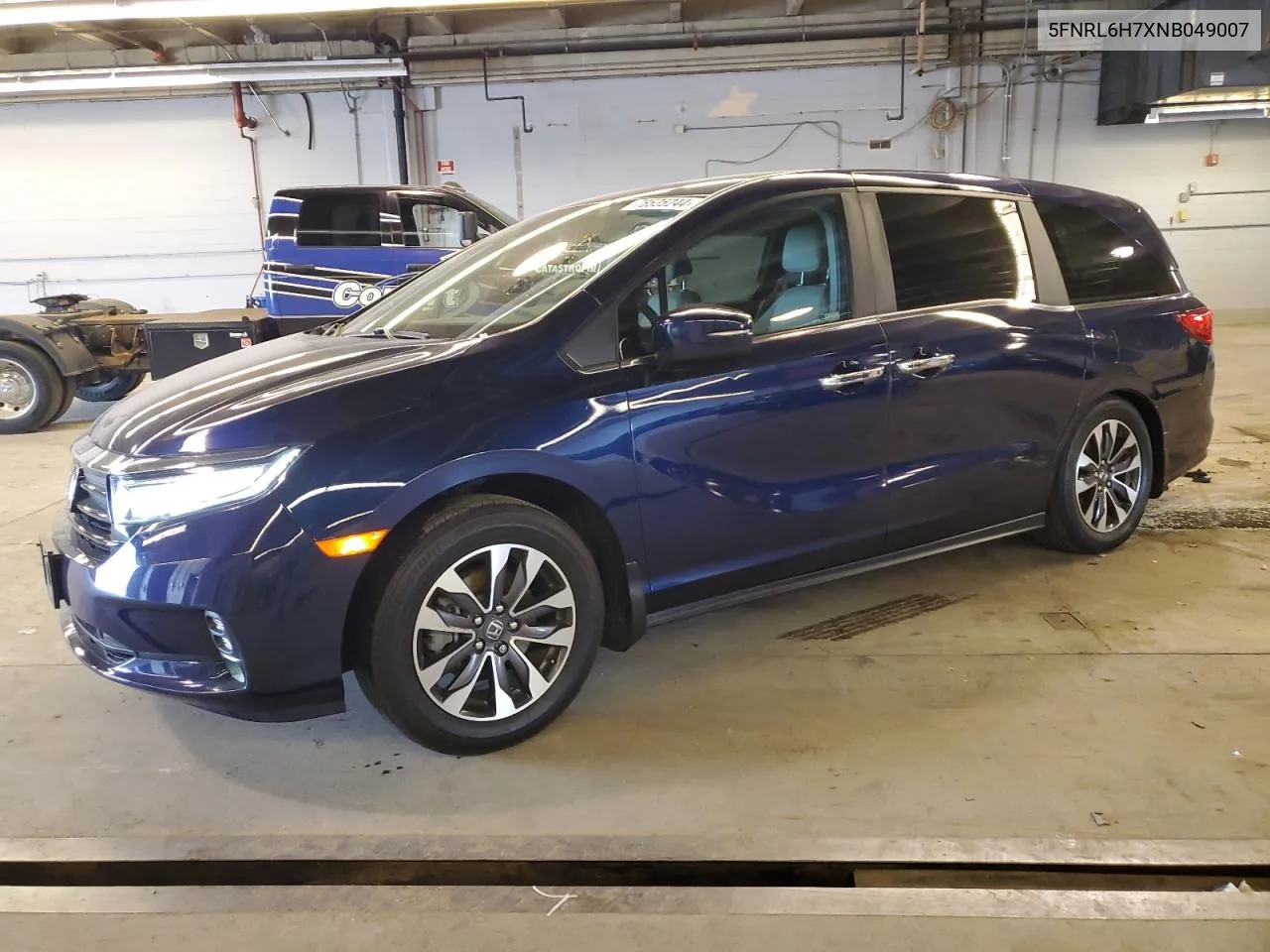 2022 Honda Odyssey Exl VIN: 5FNRL6H7XNB049007 Lot: 78535244