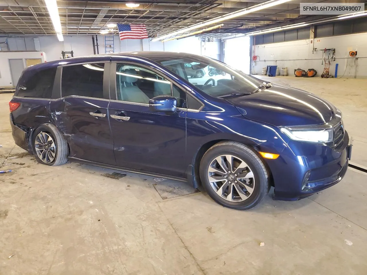 2022 Honda Odyssey Exl VIN: 5FNRL6H7XNB049007 Lot: 78535244