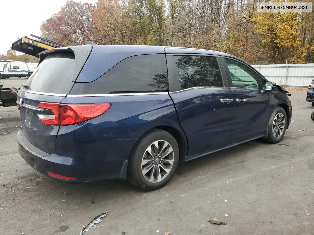 2022 Honda Odyssey Exl VIN: 5FNRL6H75NB040330 Lot: 78808714