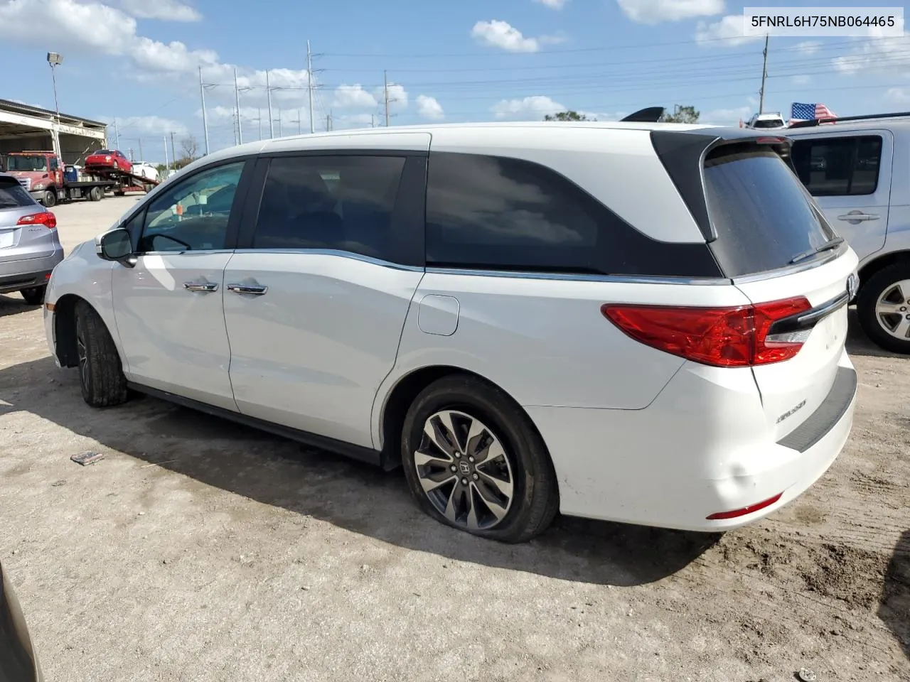 2022 Honda Odyssey Exl VIN: 5FNRL6H75NB064465 Lot: 78835694