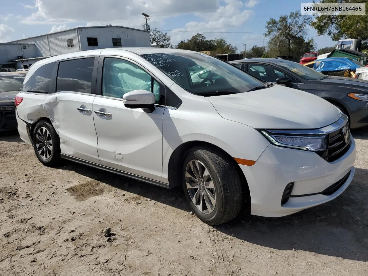 2022 Honda Odyssey Exl VIN: 5FNRL6H75NB064465 Lot: 78835694