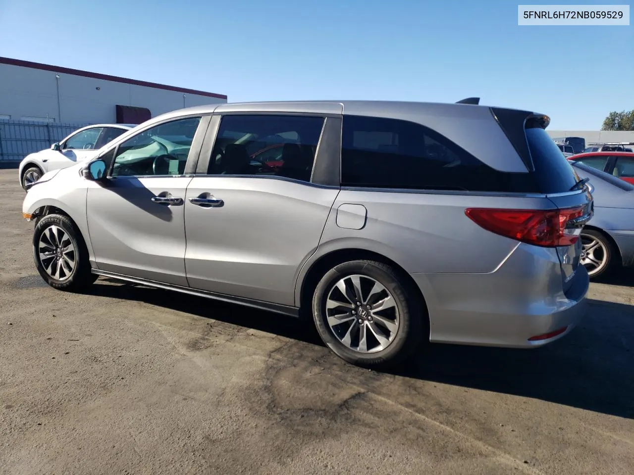 2022 Honda Odyssey Exl VIN: 5FNRL6H72NB059529 Lot: 79142064