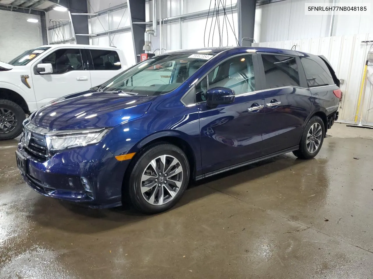 2022 Honda Odyssey Exl VIN: 5FNRL6H77NB048185 Lot: 79962354