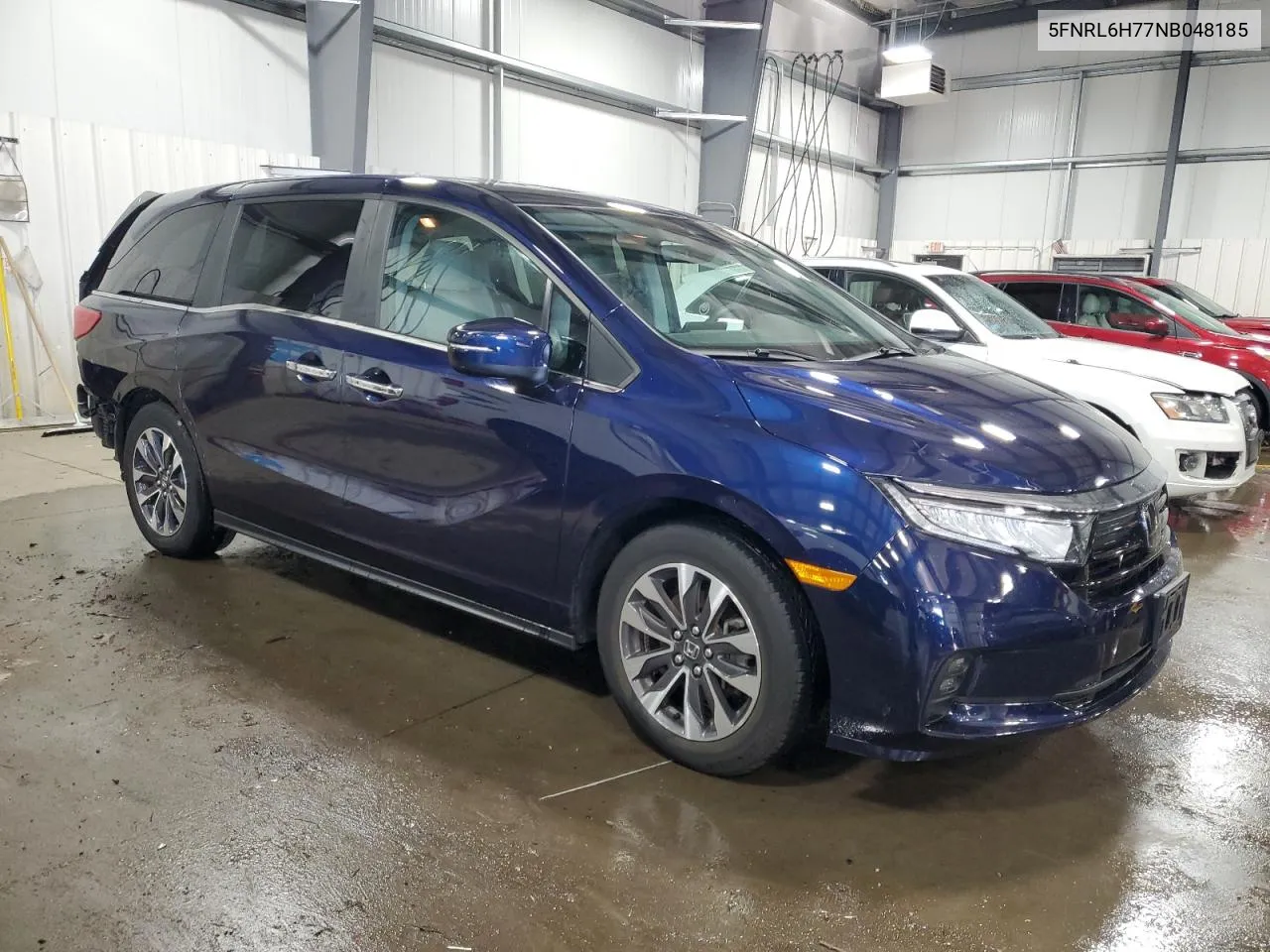 2022 Honda Odyssey Exl VIN: 5FNRL6H77NB048185 Lot: 79962354