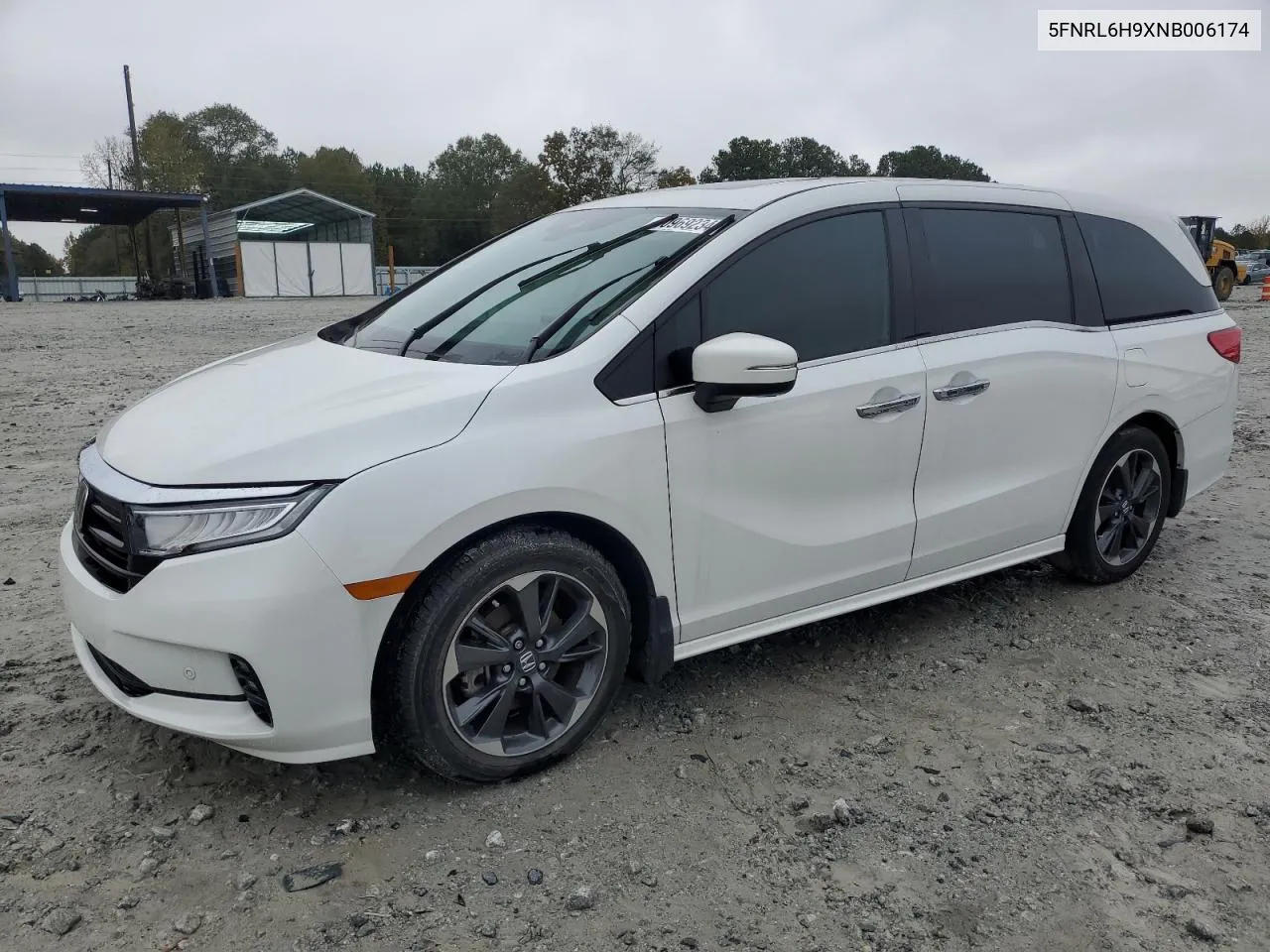 2022 Honda Odyssey Elite VIN: 5FNRL6H9XNB006174 Lot: 80969234