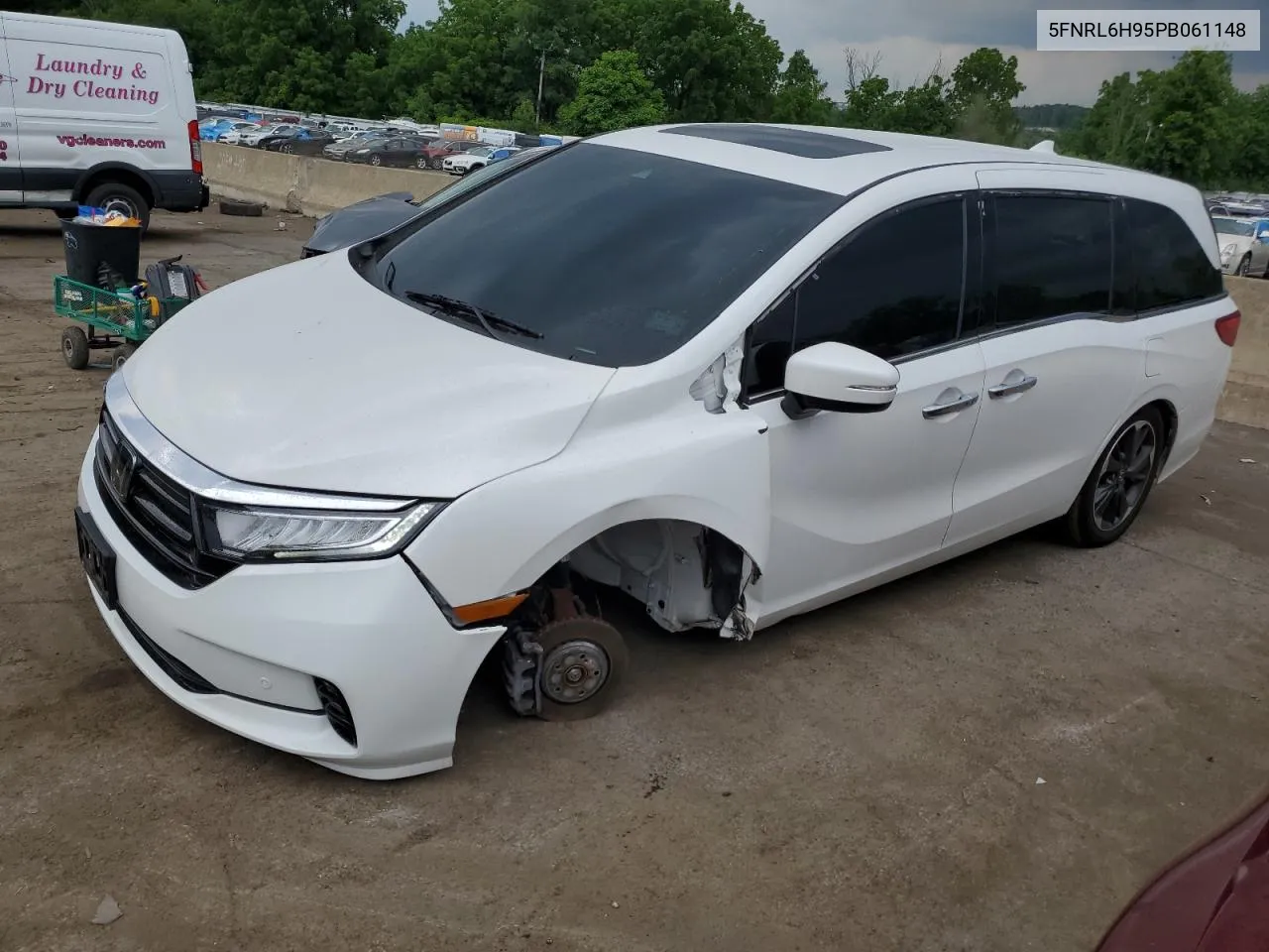 2023 Honda Odyssey Elite VIN: 5FNRL6H95PB061148 Lot: 59736654