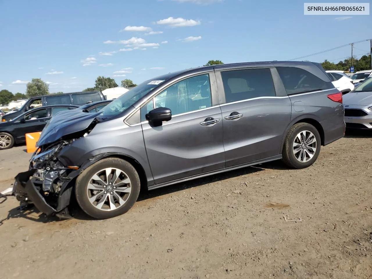 2023 Honda Odyssey Exl VIN: 5FNRL6H66PB065621 Lot: 70206214