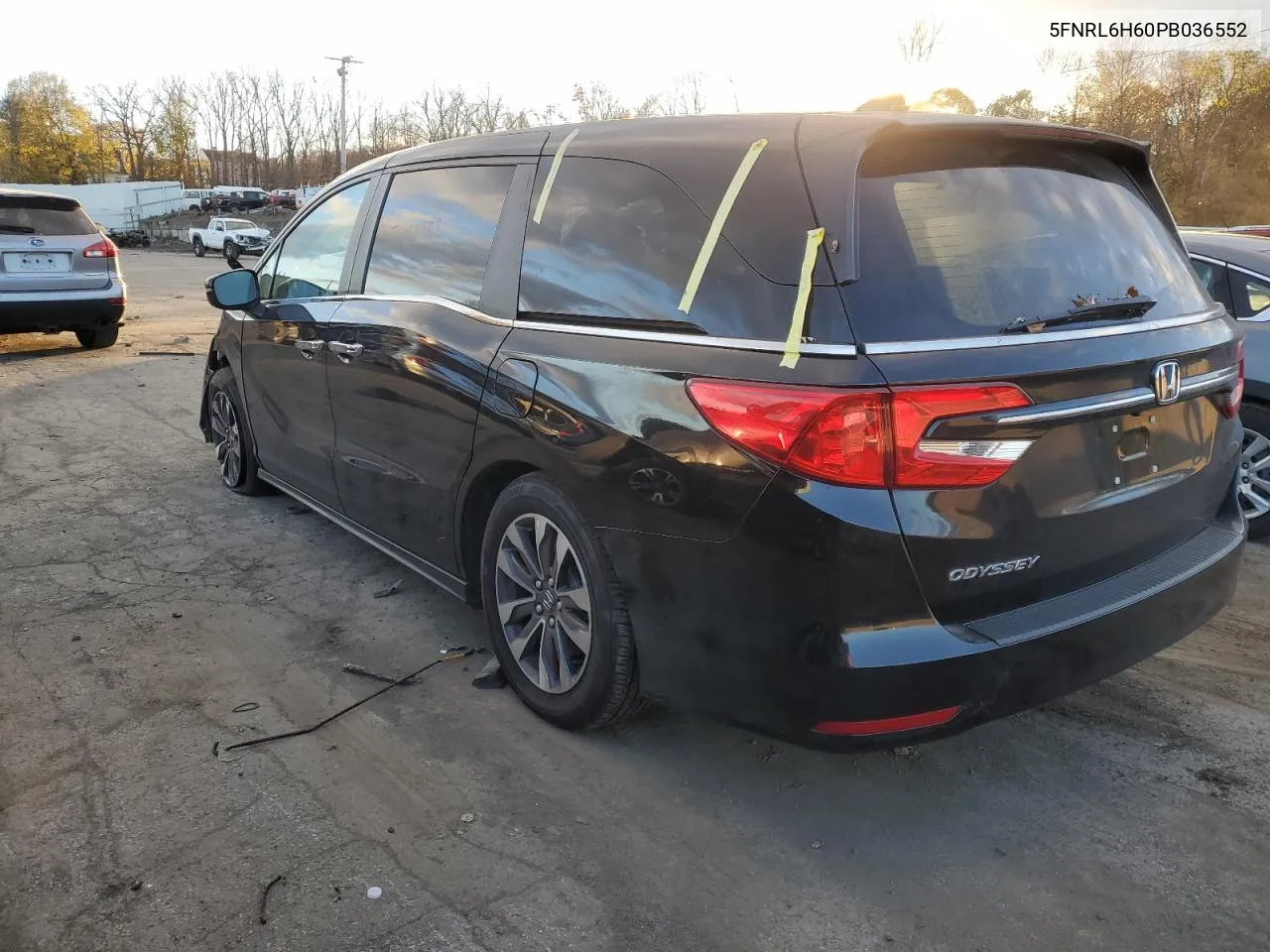 2023 Honda Odyssey Exl VIN: 5FNRL6H60PB036552 Lot: 75830254