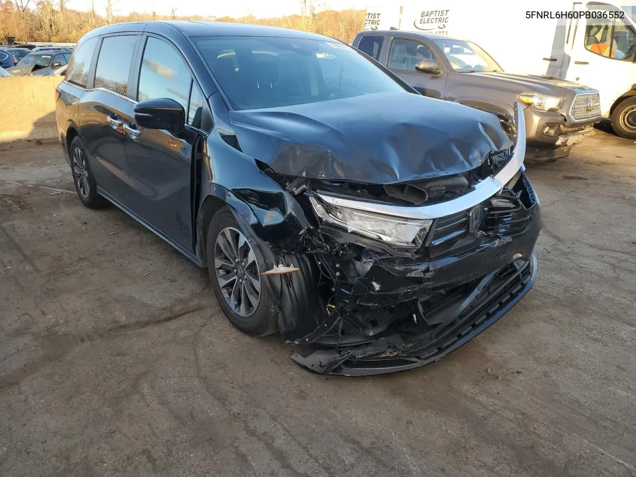 2023 Honda Odyssey Exl VIN: 5FNRL6H60PB036552 Lot: 75830254