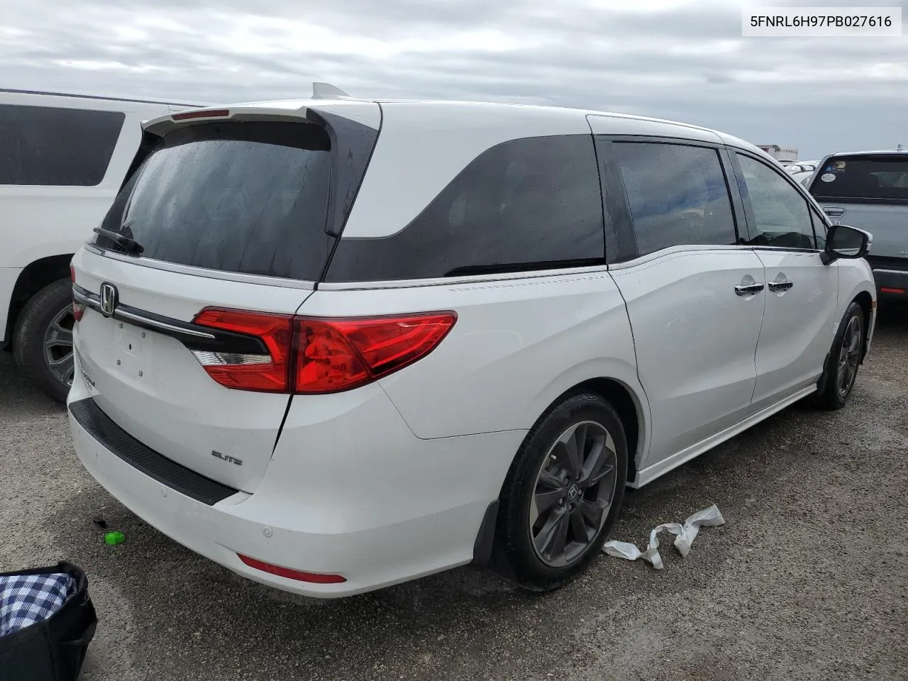 2023 Honda Odyssey Elite VIN: 5FNRL6H97PB027616 Lot: 75887794