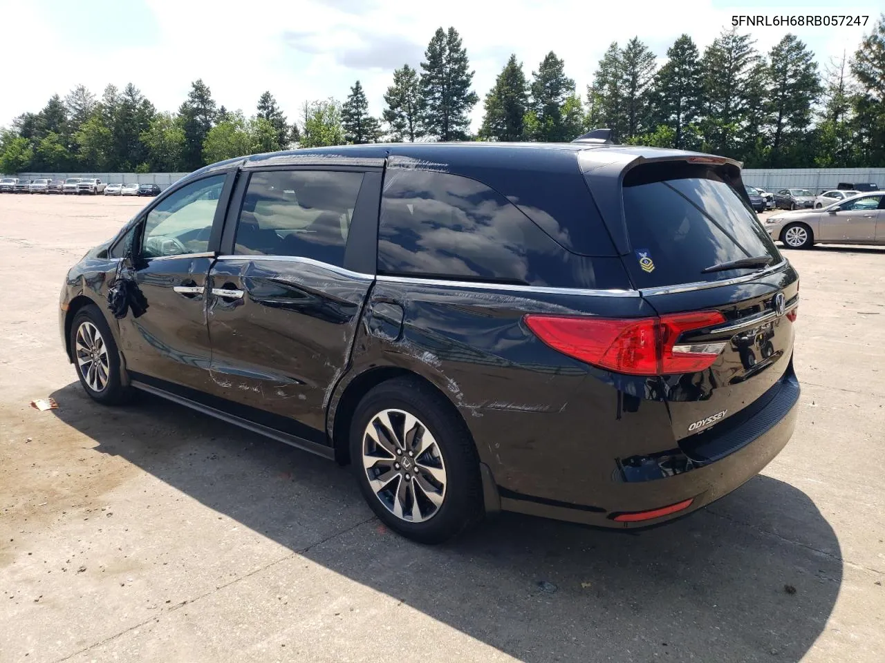 2024 Honda Odyssey Exl VIN: 5FNRL6H68RB057247 Lot: 63536304