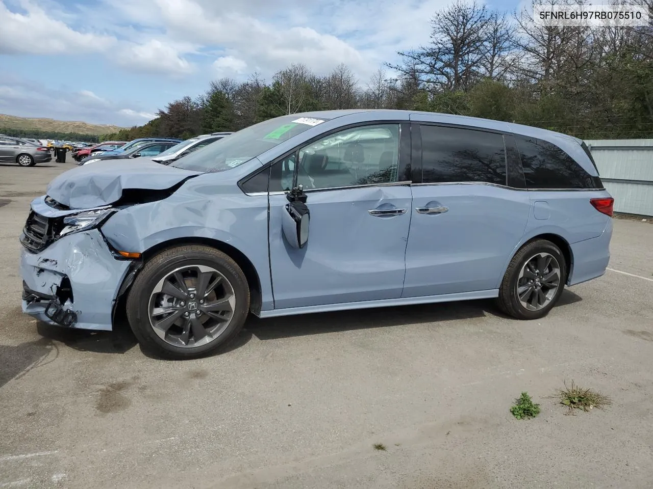 2024 Honda Odyssey Elite VIN: 5FNRL6H97RB075510 Lot: 71791174