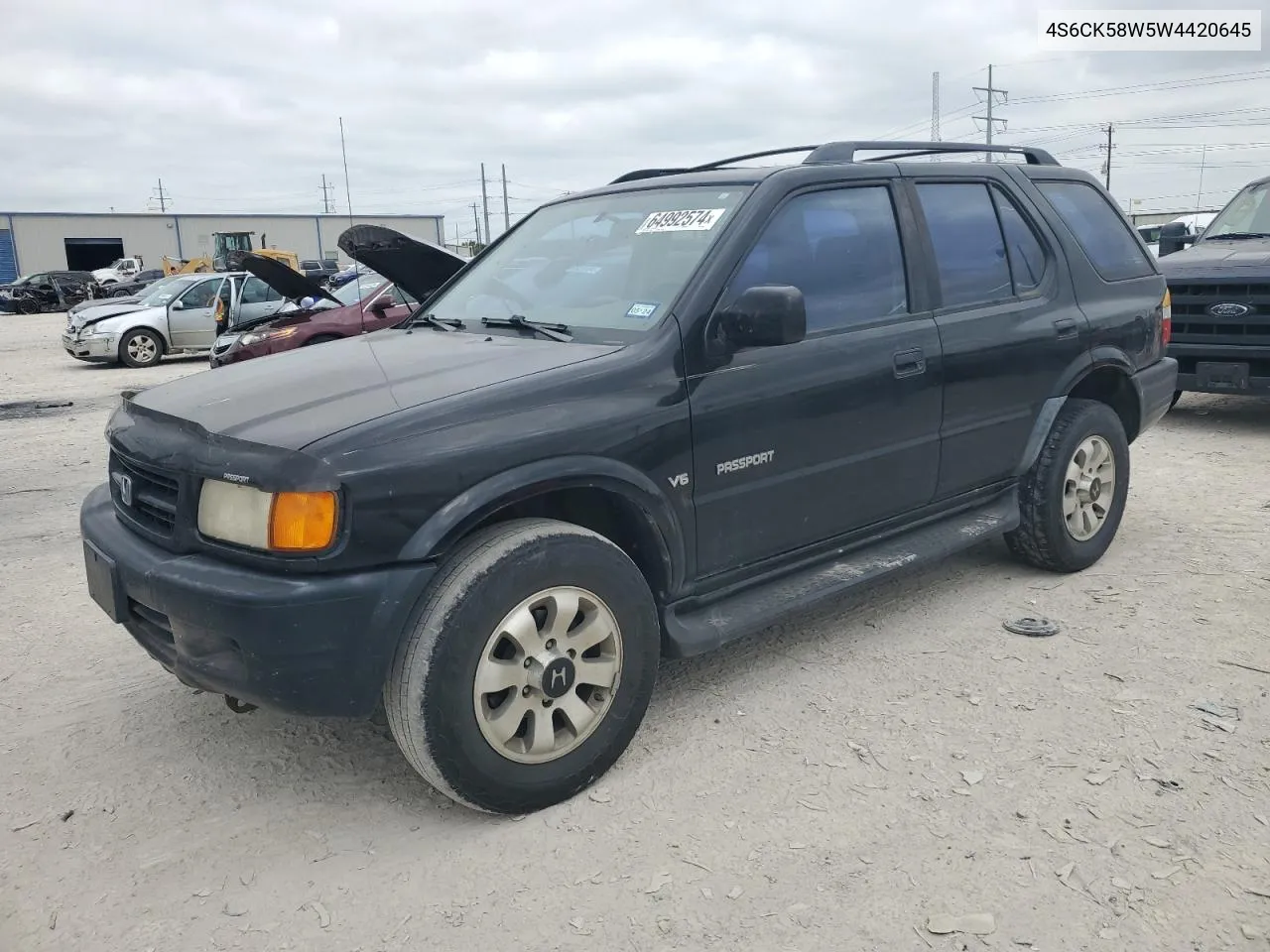 1998 Honda Passport Ex VIN: 4S6CK58W5W4420645 Lot: 64992574