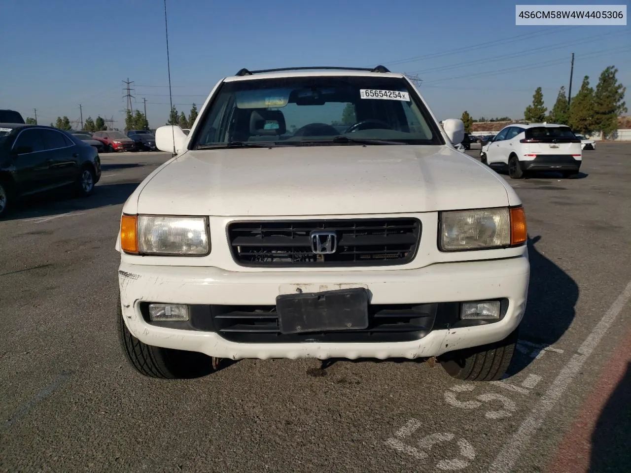 1998 Honda Passport Ex VIN: 4S6CM58W4W4405306 Lot: 65654254