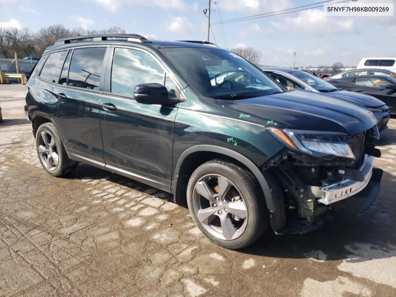 2019 Honda Passport Touring VIN: 5FNYF7H98KB009269 Lot: 44313724