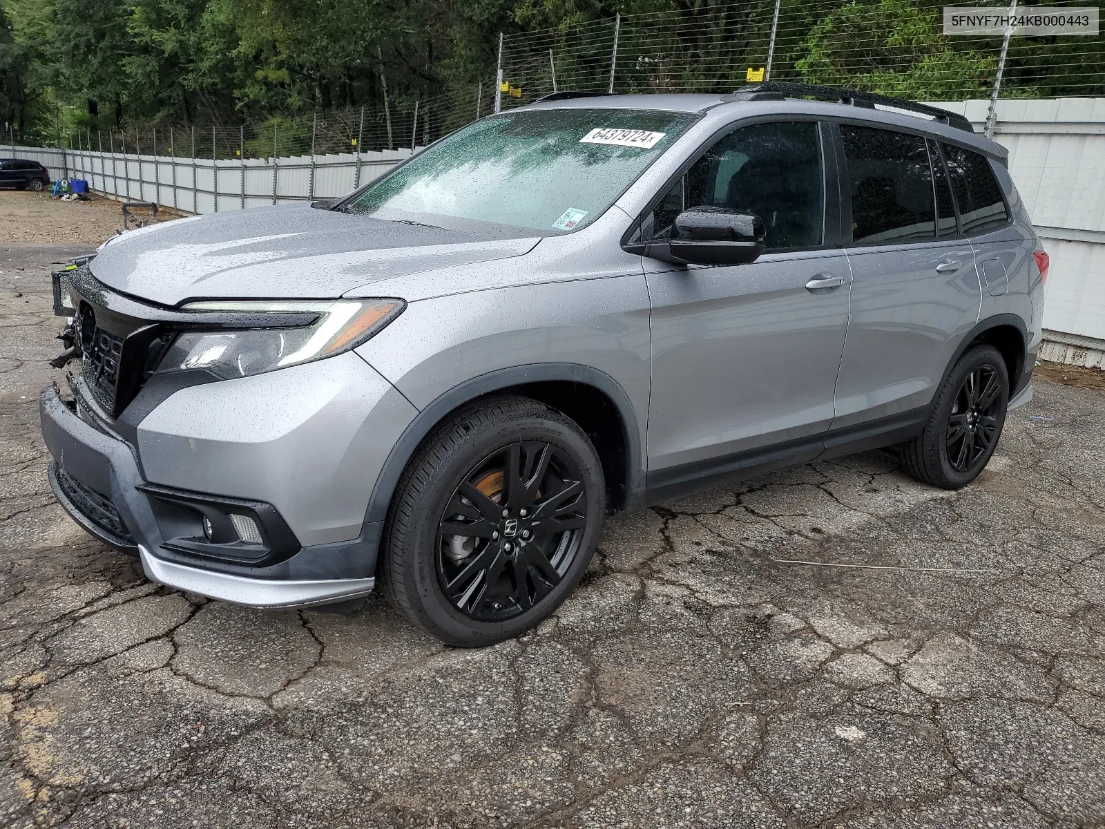 2019 Honda Passport Sport VIN: 5FNYF7H24KB000443 Lot: 64379724