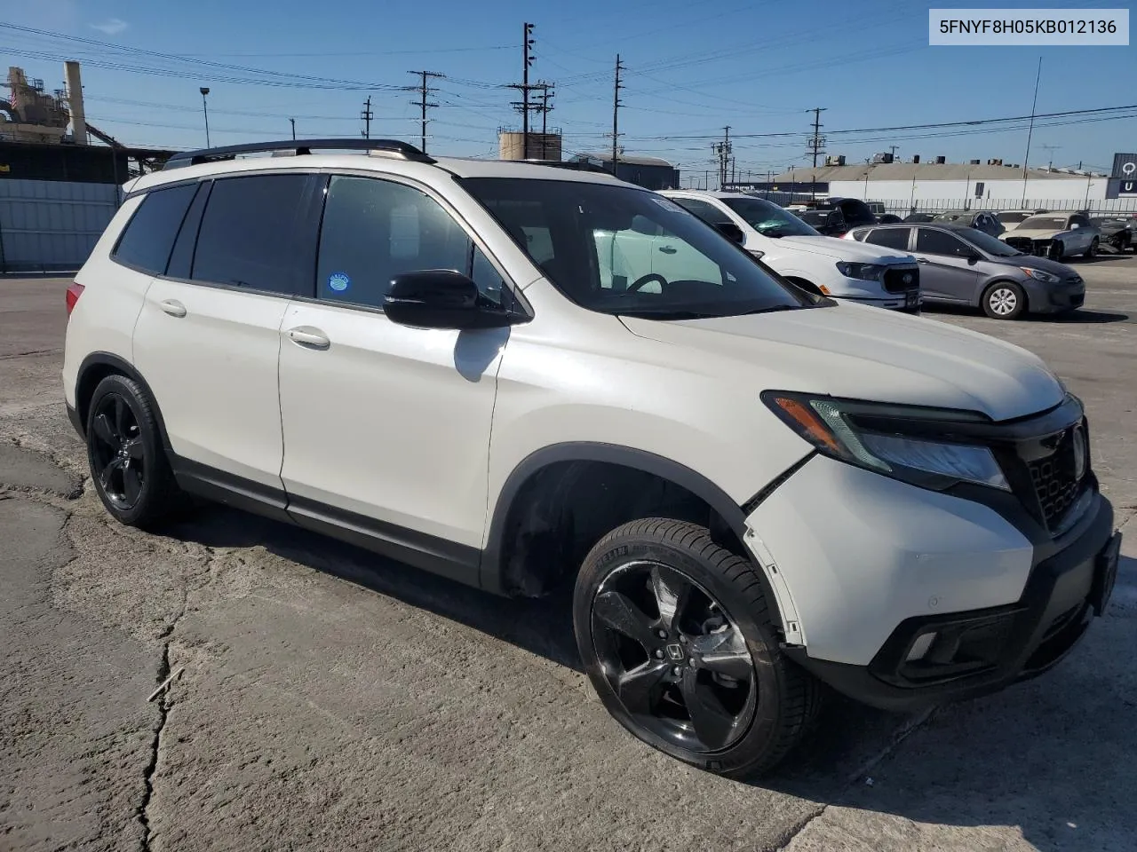 2019 Honda Passport Elite VIN: 5FNYF8H05KB012136 Lot: 67146944