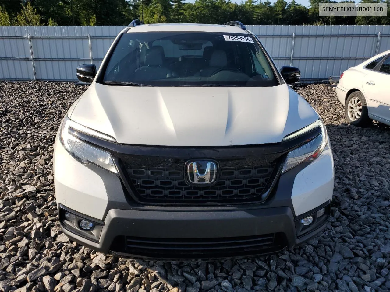 2019 Honda Passport Elite VIN: 5FNYF8H07KB001168 Lot: 70059934