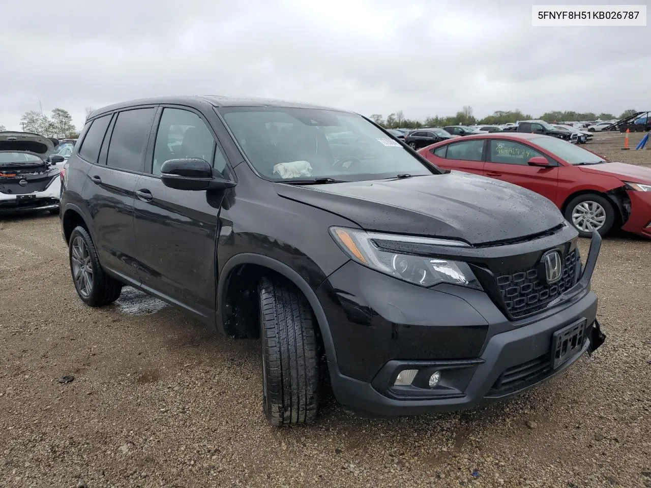 2019 Honda Passport Exl VIN: 5FNYF8H51KB026787 Lot: 72783694