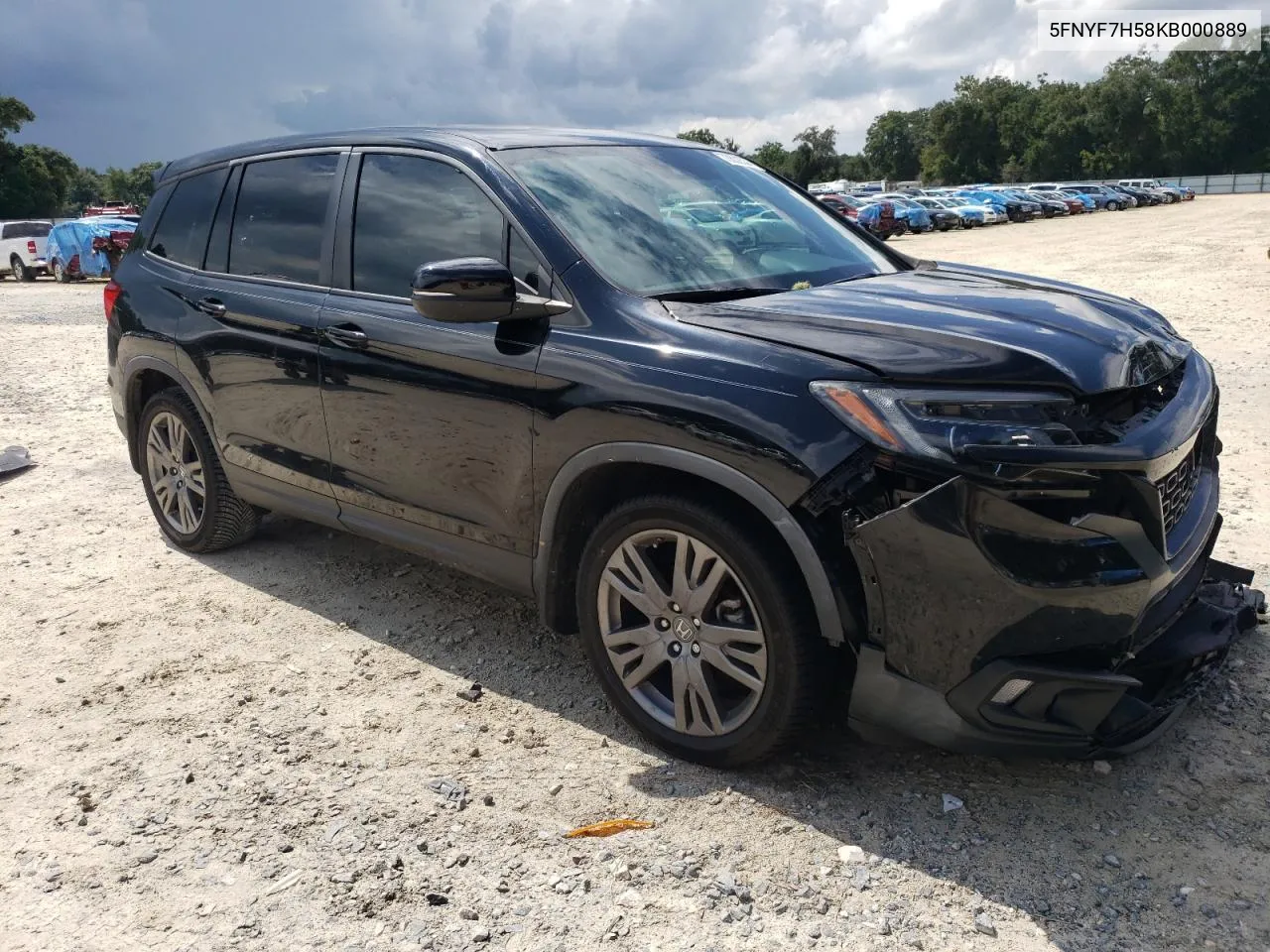 2019 Honda Passport Exl VIN: 5FNYF7H58KB000889 Lot: 73632534