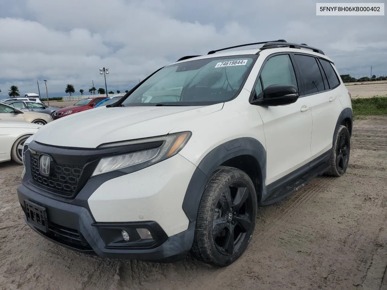 2019 Honda Passport Elite VIN: 5FNYF8H06KB000402 Lot: 74619844