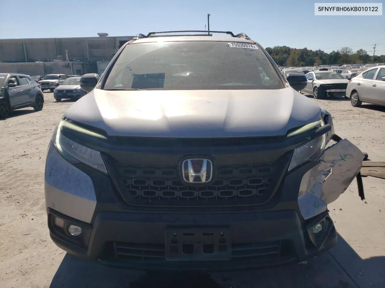 5FNYF8H06KB010122 2019 Honda Passport Elite