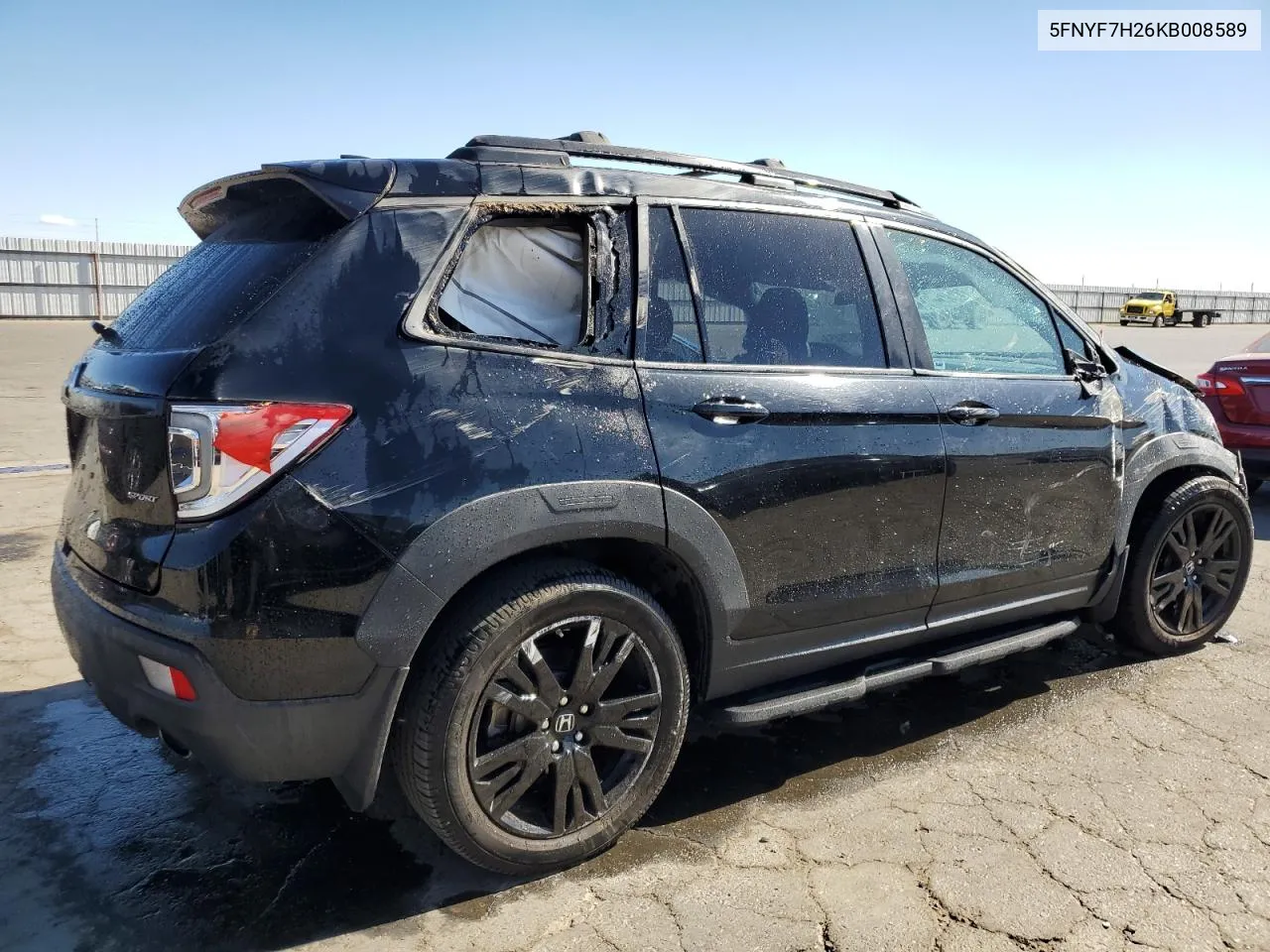 2019 Honda Passport Sport VIN: 5FNYF7H26KB008589 Lot: 76075454