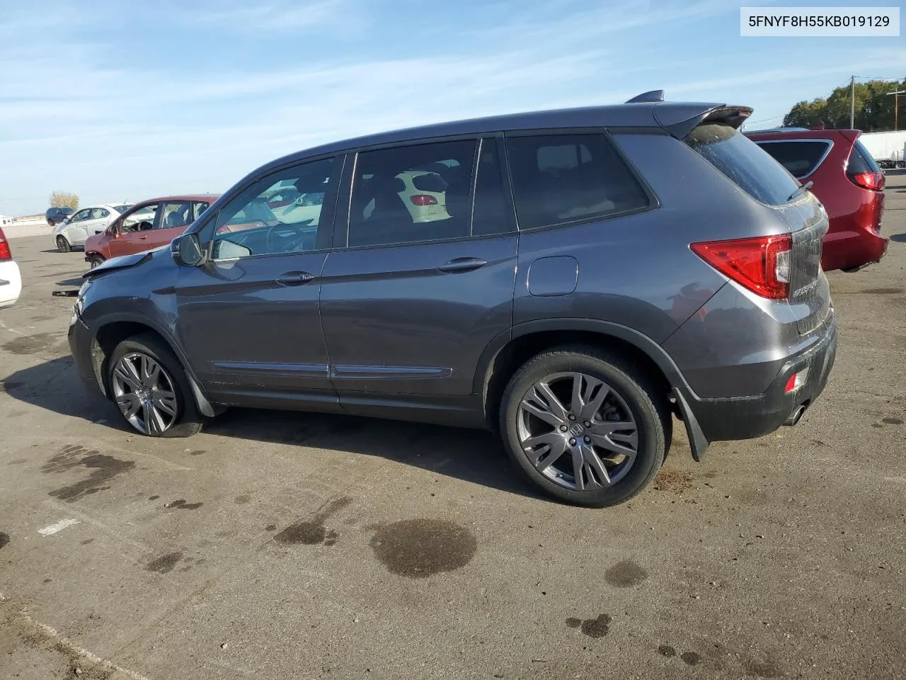 2019 Honda Passport Exl VIN: 5FNYF8H55KB019129 Lot: 76809584