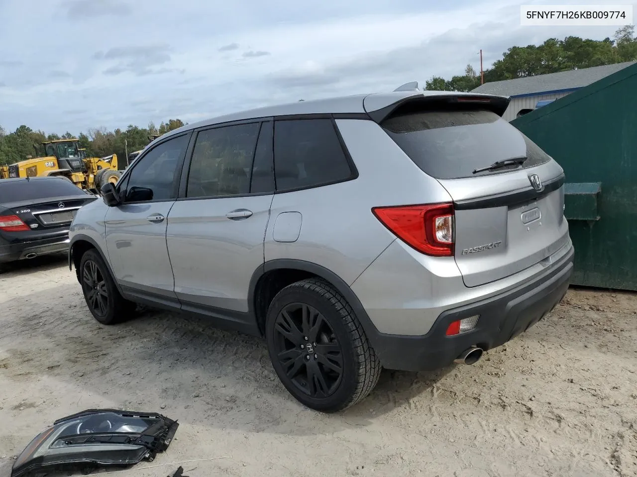 2019 Honda Passport Sport VIN: 5FNYF7H26KB009774 Lot: 81044494