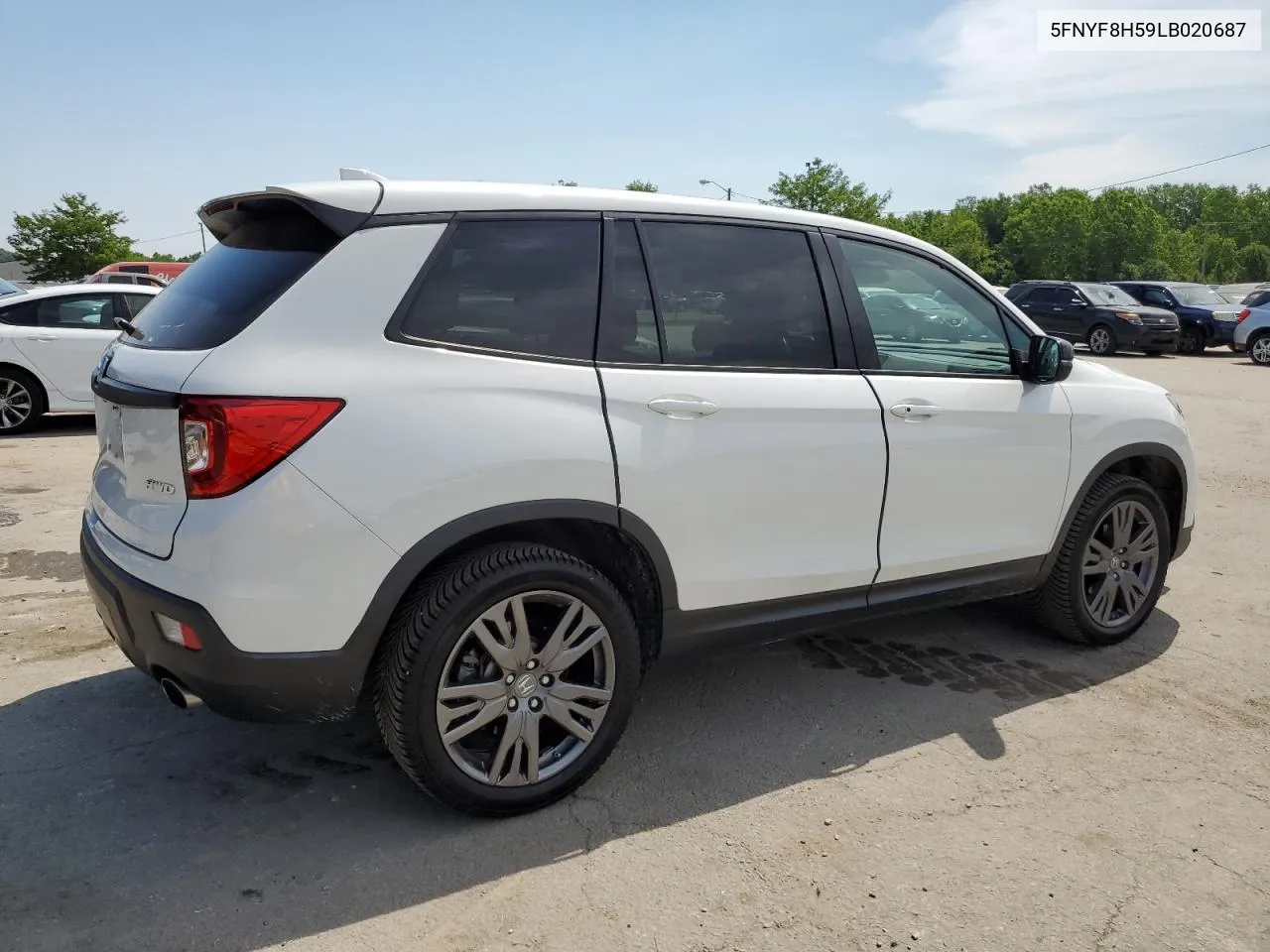 2020 Honda Passport Exl VIN: 5FNYF8H59LB020687 Lot: 59114064