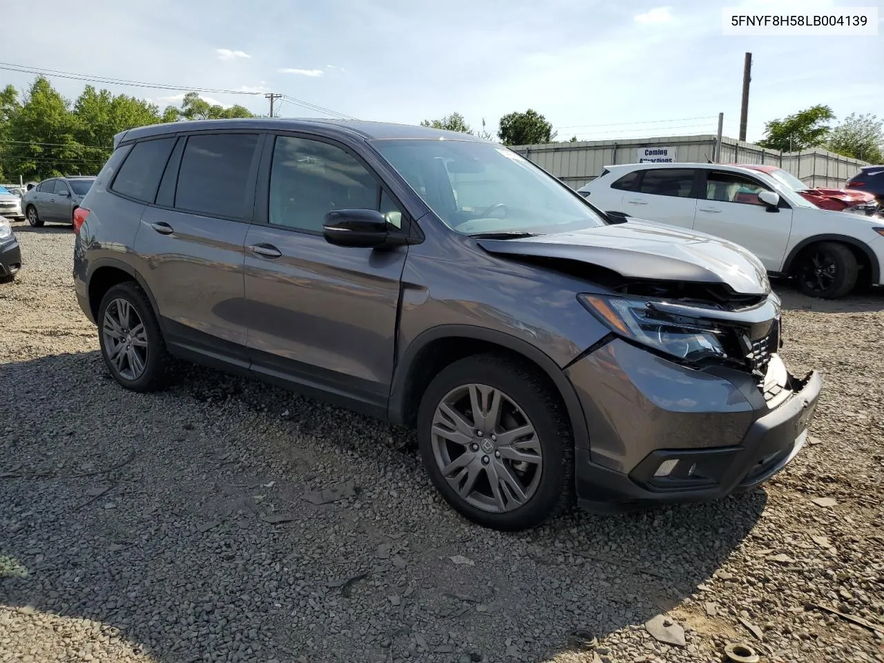 2020 Honda Passport Exl VIN: 5FNYF8H58LB004139 Lot: 61466414