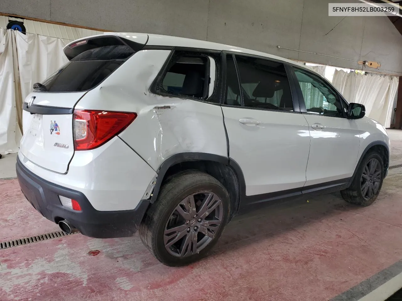 2020 Honda Passport Exl VIN: 5FNYF8H52LB003259 Lot: 70626524