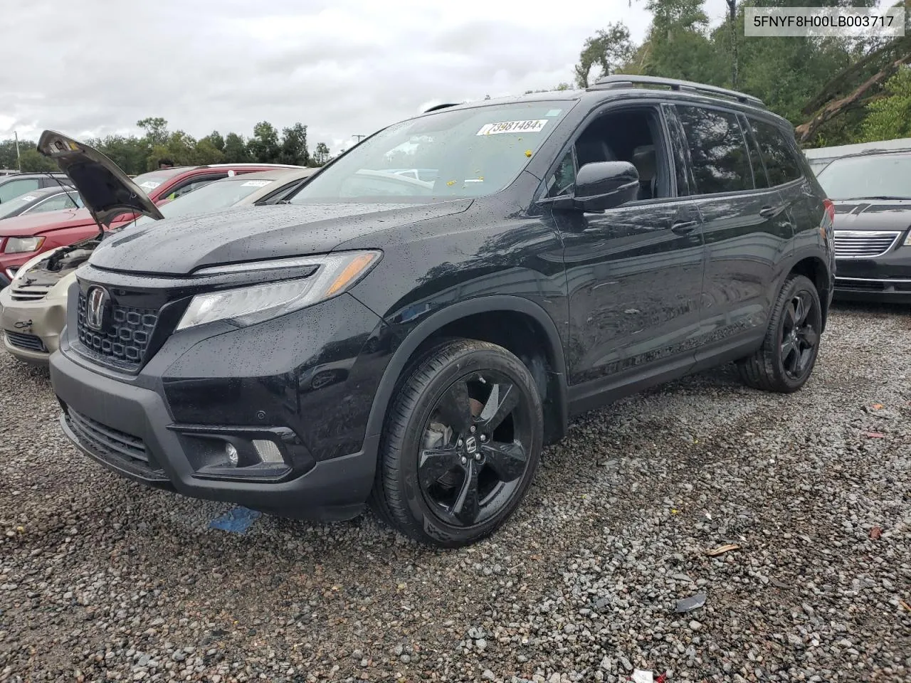 2020 Honda Passport Elite VIN: 5FNYF8H00LB003717 Lot: 73981484