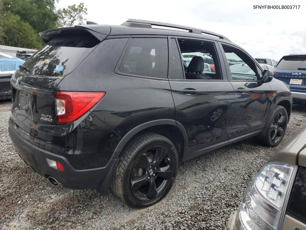 2020 Honda Passport Elite VIN: 5FNYF8H00LB003717 Lot: 73981484