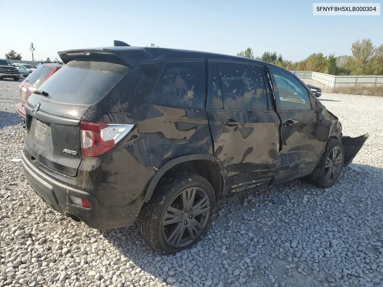 2020 Honda Passport Exl VIN: 5FNYF8H5XLB000304 Lot: 74234044