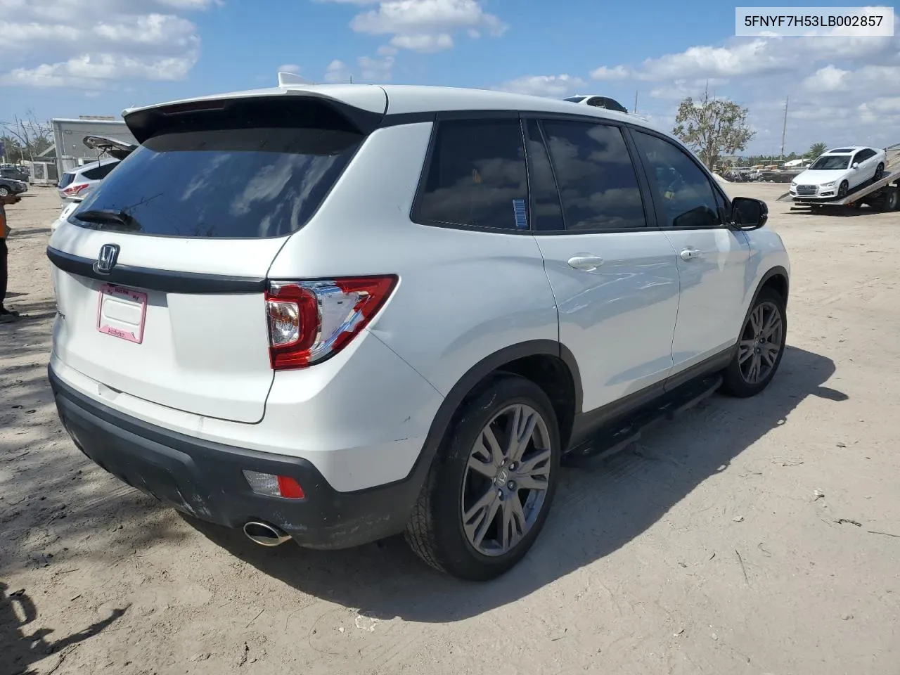 2020 Honda Passport Exl VIN: 5FNYF7H53LB002857 Lot: 77370934