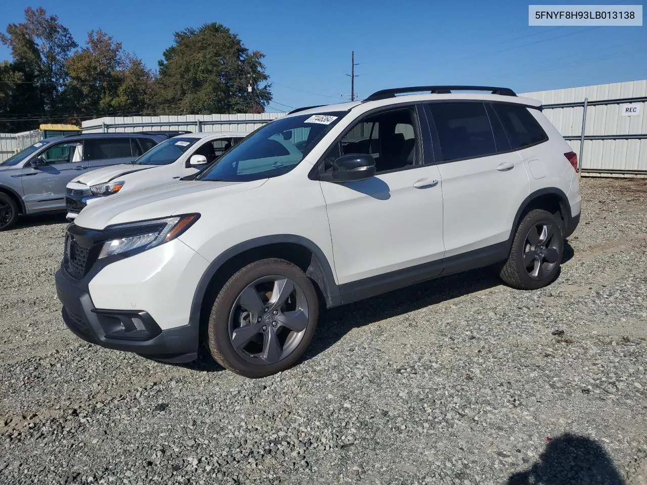 2020 Honda Passport Touring VIN: 5FNYF8H93LB013138 Lot: 78152604