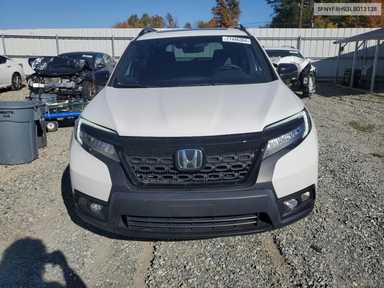 2020 Honda Passport Touring VIN: 5FNYF8H93LB013138 Lot: 78152604