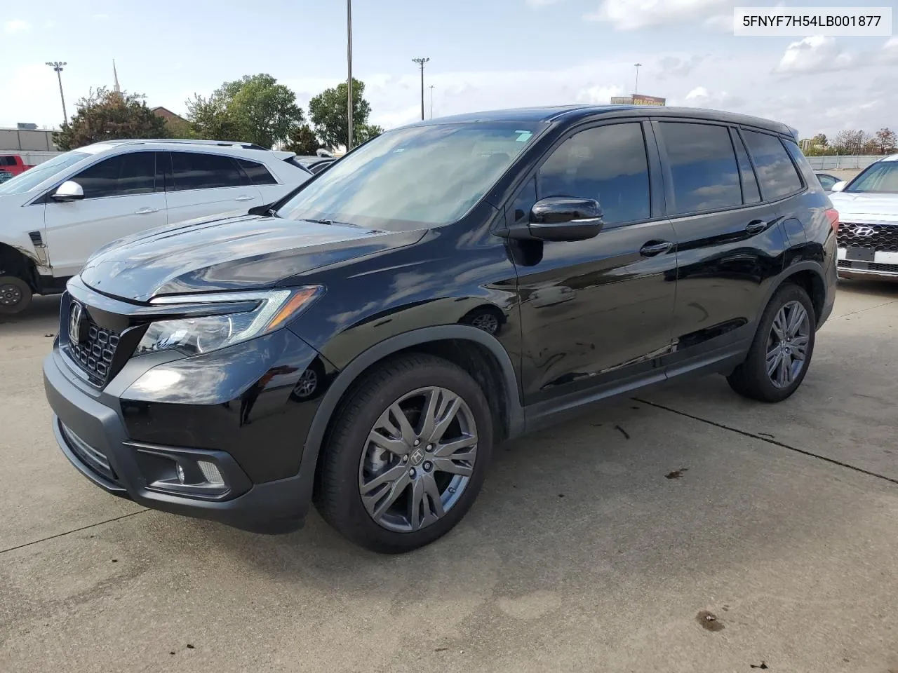 2020 Honda Passport Exl VIN: 5FNYF7H54LB001877 Lot: 78637454