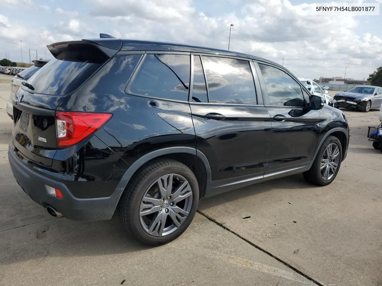 2020 Honda Passport Exl VIN: 5FNYF7H54LB001877 Lot: 78637454