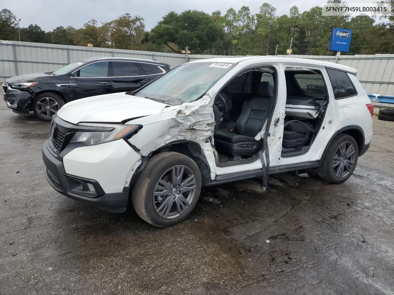 2020 Honda Passport Exl VIN: 5FNYF7H59LB003415 Lot: 79134974