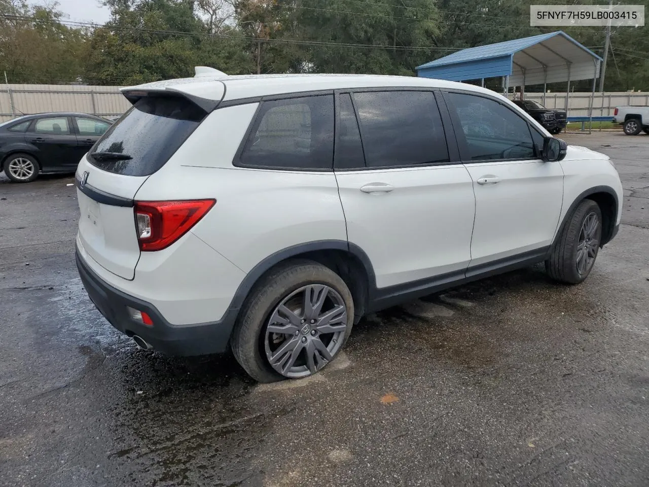 2020 Honda Passport Exl VIN: 5FNYF7H59LB003415 Lot: 79134974