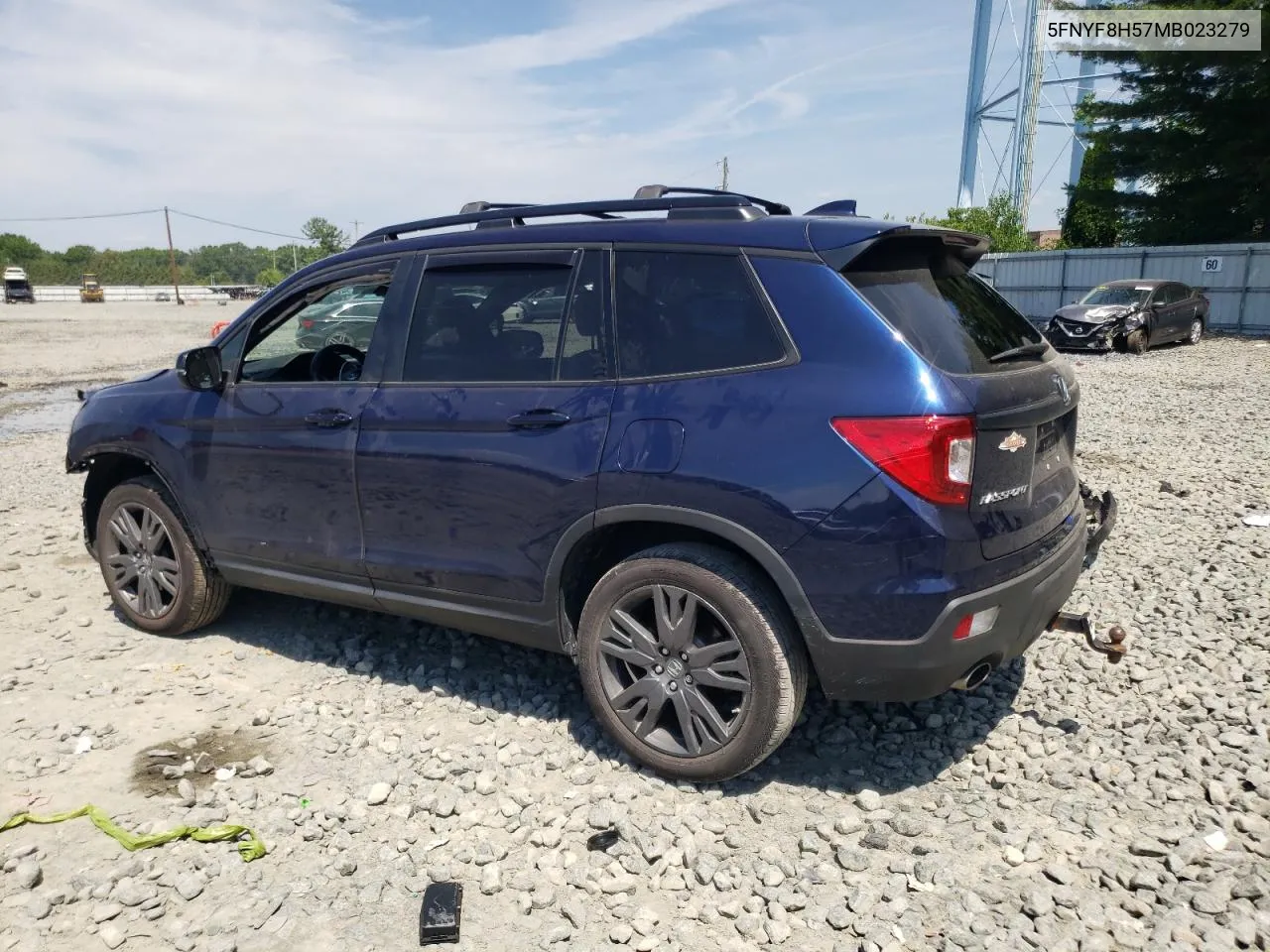 2021 Honda Passport Exl VIN: 5FNYF8H57MB023279 Lot: 59739714